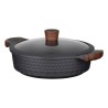 Resto Kitchenware 93506 garnek 4,4 l Okrągły Czarny, Drewno