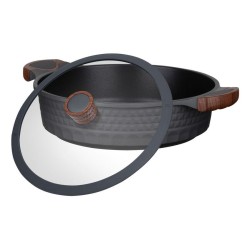 Resto Kitchenware 93506 garnek 4,4 l Okrągły Czarny, Drewno