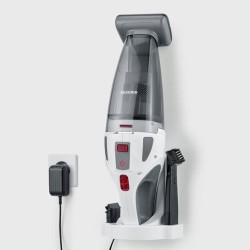 Severin HV 7146 okurzacz na kiju/szczotka elektryczna Bateria Suchy i Mokry UltraFine 120 W Szary, Czerwony, Biały 2,2 Ah