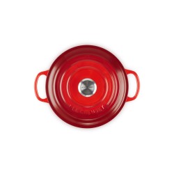Le Creuset Signature Roaster okrągły 22cm wiśniowy