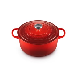 Le Creuset Signature Roaster okrągły 28cm wiśniowy