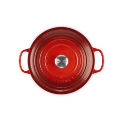 Le Creuset Signature Roaster okrągły 28cm wiśniowy