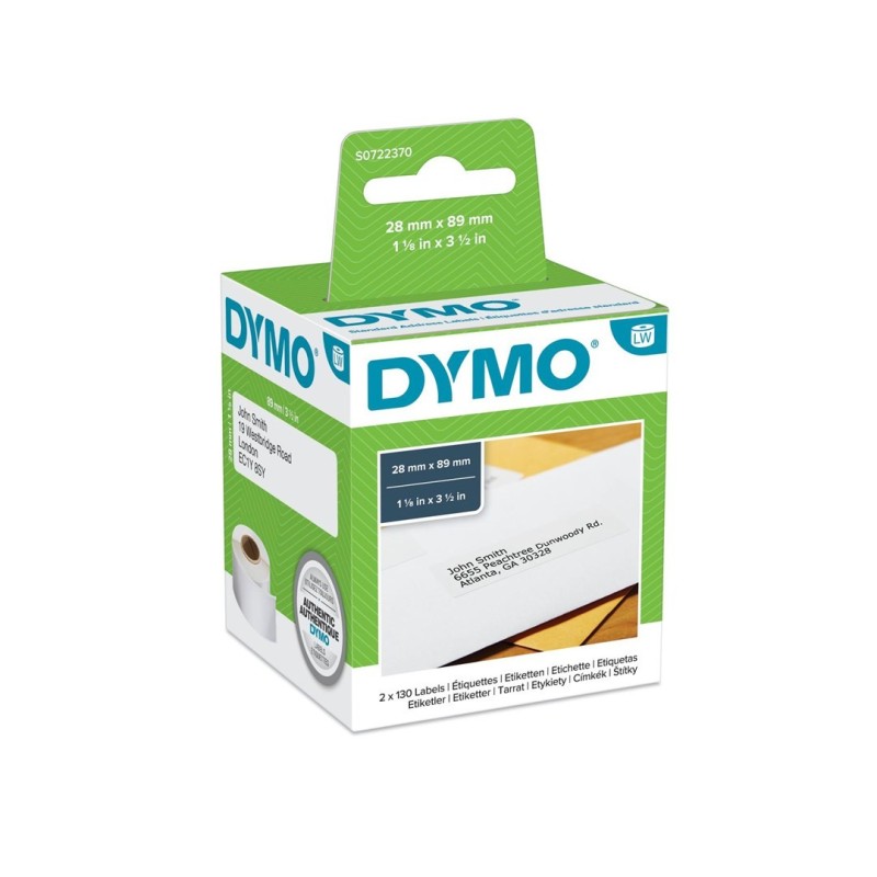 DYMO LW - Standardowe etykiety adresowe - 28 x 89 mm - S0722370 DYMO LW - Standardowe etykiety adresowe - 28 x 89 mm - S0722370