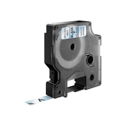 DYMO D1 - Standard Etykiety - Czarny na Transparent - 9mm x 7m