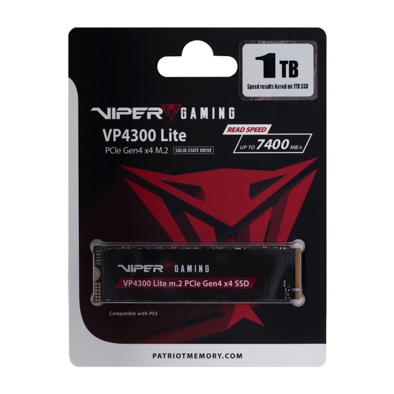 SSD Patriot Viper VP4300L M.2 PCI-Ex4 NVMe 1TB SSD Patriot Viper VP4300L M.2 PCI-Ex4 NVMe 1TB