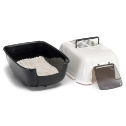 FERPLAST HOME PRIMA BLACK Kuweta - 39,5x52,5x38