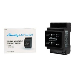 Switch LAN Shelly - gniazdko - 5 portów - 10/100 Mbit