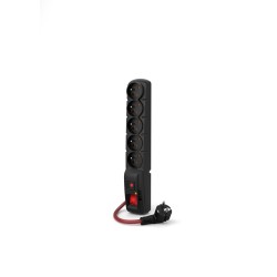 ACAR F5 POWER Czarny 5 x gniazdo sieciowe 230 V 5 m