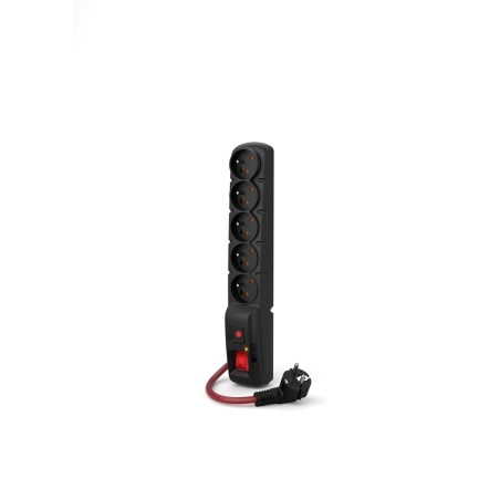 ACAR F5 POWER Czarny 5 x gniazdo sieciowe 230 V 5 m