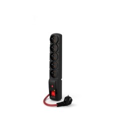 ACAR F5 POWER Czarny 5 x gniazdo sieciowe 230 V 5 m