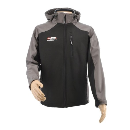 AW KURTKA SOFTSHELL T4/ SZARO-CZARNA/ L