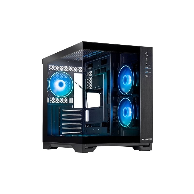 Obudowa komputerowa Chieftec Geh Visio GM-30B-TG-OP schwarz Tempered Glass x 2 Obudowa komputerowa Chieftec Geh Visio GM-30B-TG-OP schwarz Tempered Glass x 2