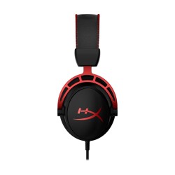 Zestaw słuchawkowy do gier HyperX Cloud Alpha czarno-czerwony, Przewodowy, 13 - 27000 Hz, Gaming, 298 g, Czerwony
