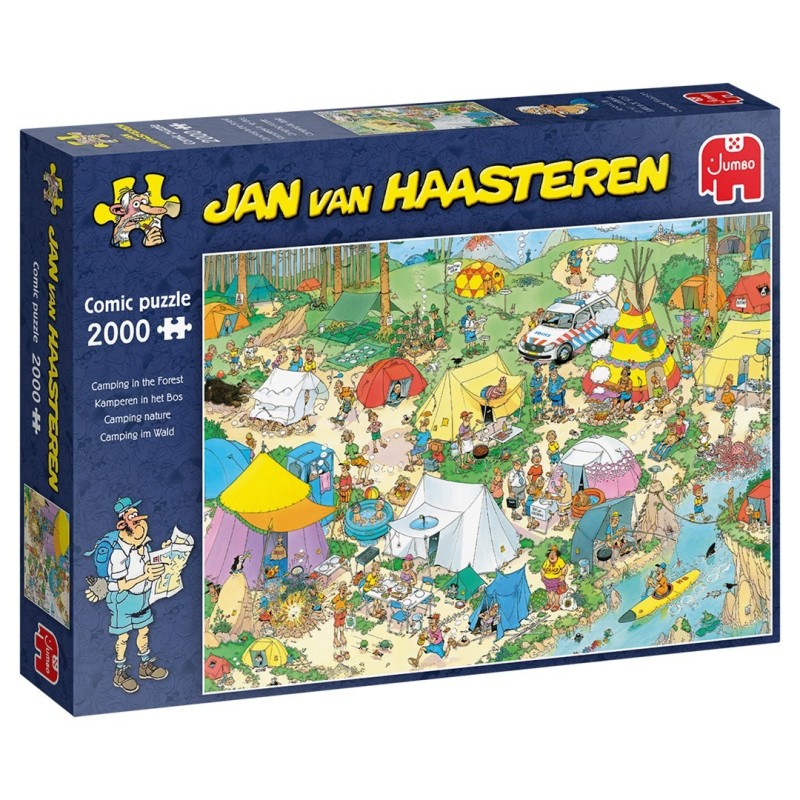 Jan van Haasteren Camping in the Forest 2000 pcs Puzzle układanka 2000 szt. Komiksy Jan van Haasteren Camping in the Forest 2000 pcs Puzzle układanka 2000 szt. Komiksy