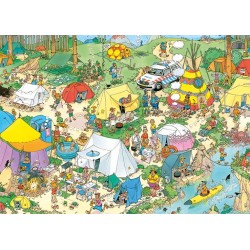 Jan van Haasteren Camping in the Forest 2000 pcs Puzzle układanka 2000 szt. Komiksy