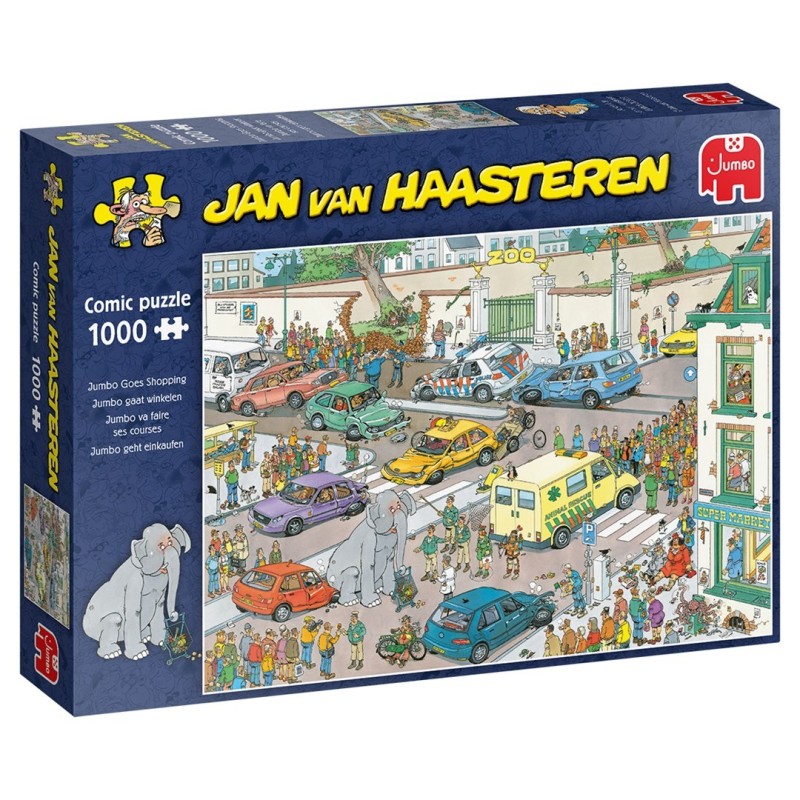 Jan van Haasteren Goes Shopping 1000 pcs Puzzle układanka 1000 szt. Komiksy Jan van Haasteren Goes Shopping 1000 pcs Puzzle układanka 1000 szt. Komiksy