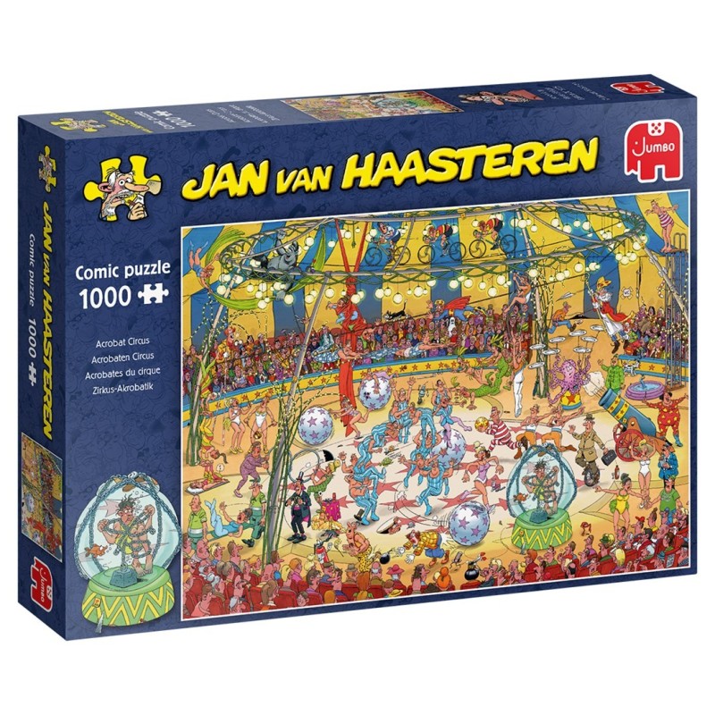 Jan van Haasteren Acrobate Circus 1000 pcs Puzzle układanka 1000 szt. Komiksy Jan van Haasteren Acrobate Circus 1000 pcs Puzzle układanka 1000 szt. Komiksy
