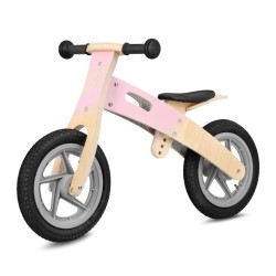 Spokey Woo Ride Duo 940904 - rowerek biegowy, szaro-różowy