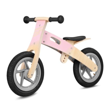 Spokey Woo Ride Duo 940904 - rowerek biegowy, szaro-różowy