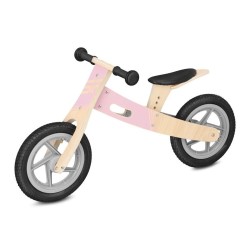 Spokey Woo Ride Duo 940904 - rowerek biegowy, szaro-różowy