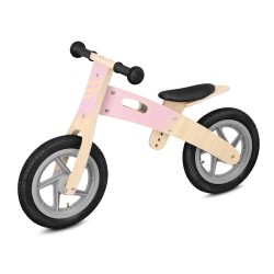 Spokey Woo Ride Duo 940904 - rowerek biegowy, szaro-różowy