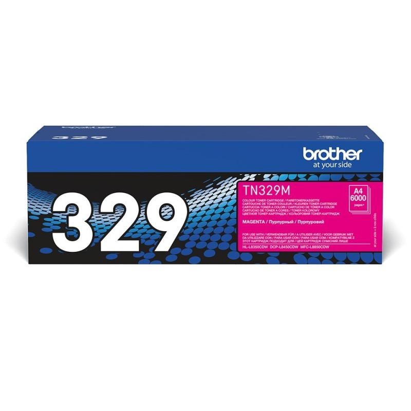 Brother TN-329M kaseta z tonerem 1 szt. Oryginalny Purpurowy Brother TN-329M kaseta z tonerem 1 szt. Oryginalny Purpurowy