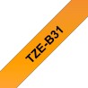 Brother TZE-B31 taśmy do etykietowania Czarny na pomarańczowym fluorescencyjnym