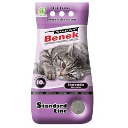 CERTECH Super Benek Standard Lawenda - żwirek dla kota zbrylający 10l