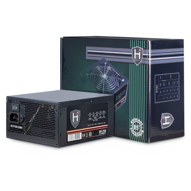 Zasilacz Inter-Tech HIPOWER SP-750 - 750 W - 100 - 240 V - 50 - 60 Hz - 10 A - Aktywny - 120 W Zasilacz Inter-Tech HIPOWER SP-750 - 750 W - 100 - 240 V - 50 - 60 Hz - 10 A - Aktywny - 120 W