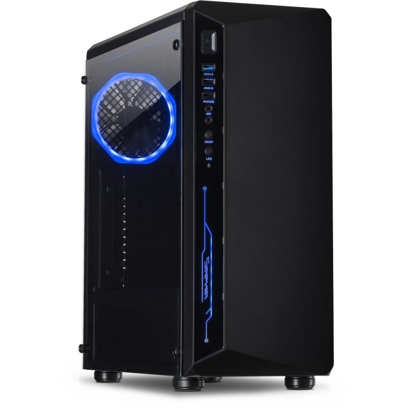 Inter-Tech C-3 Saphir - Wieża - PC - ATX - ITX - micro ATX - Stal - Szkło hartowane - Gaming Inter-Tech C-3 Saphir - Wieża - PC - ATX - ITX - micro ATX - Stal - Szkło hartowane - Gaming