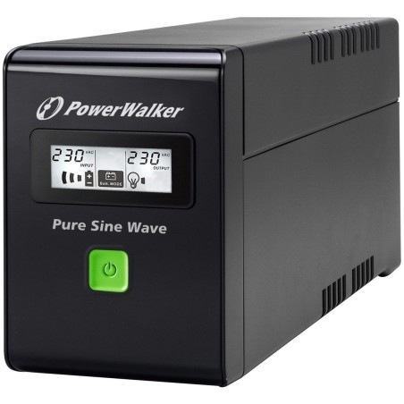 UPS POWERWALKER VI 600 SW IEC LINE-INTERACTIVE 600VA 3X IEC C13 USB-B LCD PURE SINE WAVE