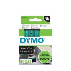 DYMO D1 - Standard Etykiety - Czarny na zielonym - 9mm x 7m