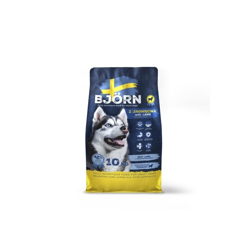 BJORN z jagnięciną 42% mięsa karma dla psa 10kg