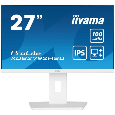 iiyama ProLite XUB2792HSU-W6 LED display 68,6 cm (27") 1920 x 1080 px Full HD Biały