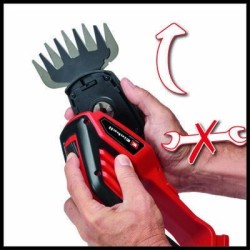 Einhell GE-CG 18/100 Li T-Solo akumulatorowe nożyce do trawy 10 cm 18 V Czarny, Czerwony