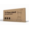 Gembird TVS-100F-01 uchwyt do tablic informacyjnych 2,54 m (100") Czarny