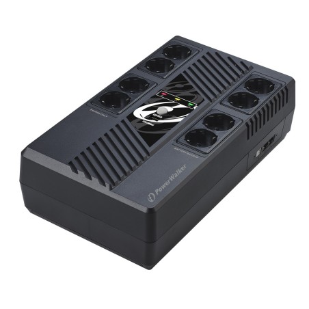 PowerWalker VI 800 MS FR Technologia line-interactive 800 VA 480 W 8 x gniazdo sieciowe