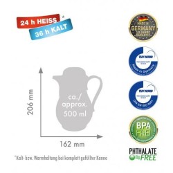 ROTPUNKT DZBANEK TERMOS, 0,5 L, IVORY (ECRU) 530IV
