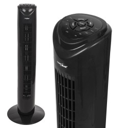 Wentylator kolumnowy GreenBlue 45W z 3 poziomami siły nawiewu, 82cm wysokości, 1,5m przewodu, z pilotem i timerem GB645