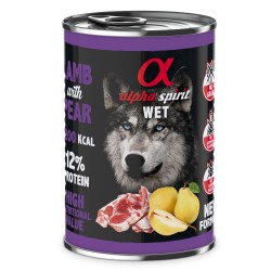 Alpha Spirit jagnię/gruszka mokra karma pies 400 g