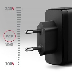 Axagon ACU-DPQ100 ładowarka do urządzeń przenośnych Komputer przenośny, Telefon komórkowy, Netbook, Laptop, Smartfon,
