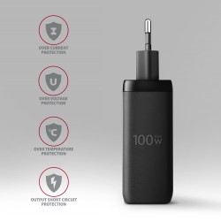 Axagon ACU-DPQ100 ładowarka do urządzeń przenośnych Komputer przenośny, Telefon komórkowy, Netbook, Laptop, Smartfon,