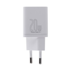 BASEUS ŁADOWARKA SIECIOWA SUPER SI 20W (BIAŁA)
