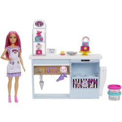 Barbie Cukiernia Zestaw z lalką HGB73 MATTEL p3