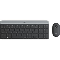 Logitech 920-009260 klawiatura Dołączona myszka Biuro RF Wireless QWERTZ Czeski Grafitowy