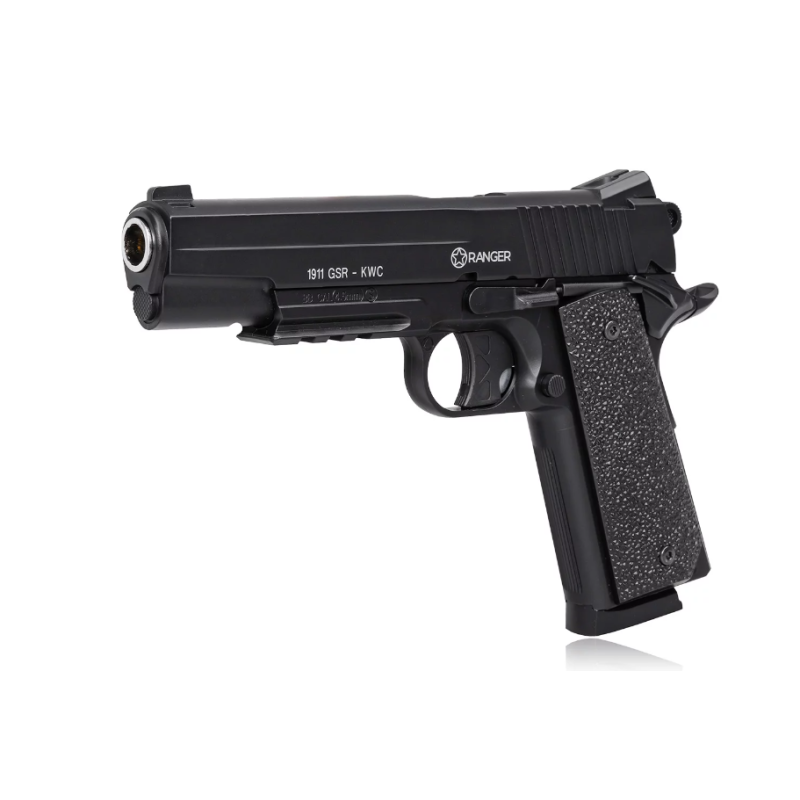 Wiatrówka pistolet RANGER 1911 GSR KWC kal. 4,5 BBs 20 strz. METAL SLIDE CO2 (AAKCMD421AZB) Wiatrówka pistolet RANGER 1911 GSR KWC kal. 4,5 BBs 20 strz. METAL SLIDE CO2 (AAKCMD421AZB)
