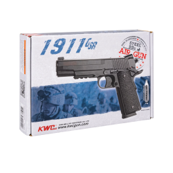 Wiatrówka pistolet RANGER 1911 GSR KWC kal. 4,5 BBs 20 strz. METAL SLIDE CO2 (AAKCMD421AZB)