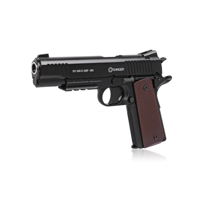 Pistolet wiatrówka RANGER 1911 M45A1 CQBP k.4,5BBs 21-strz. METAL SLIDE KWC Pistolet wiatrówka RANGER 1911 M45A1 CQBP k.4,5BBs 21-strz. METAL SLIDE KWC