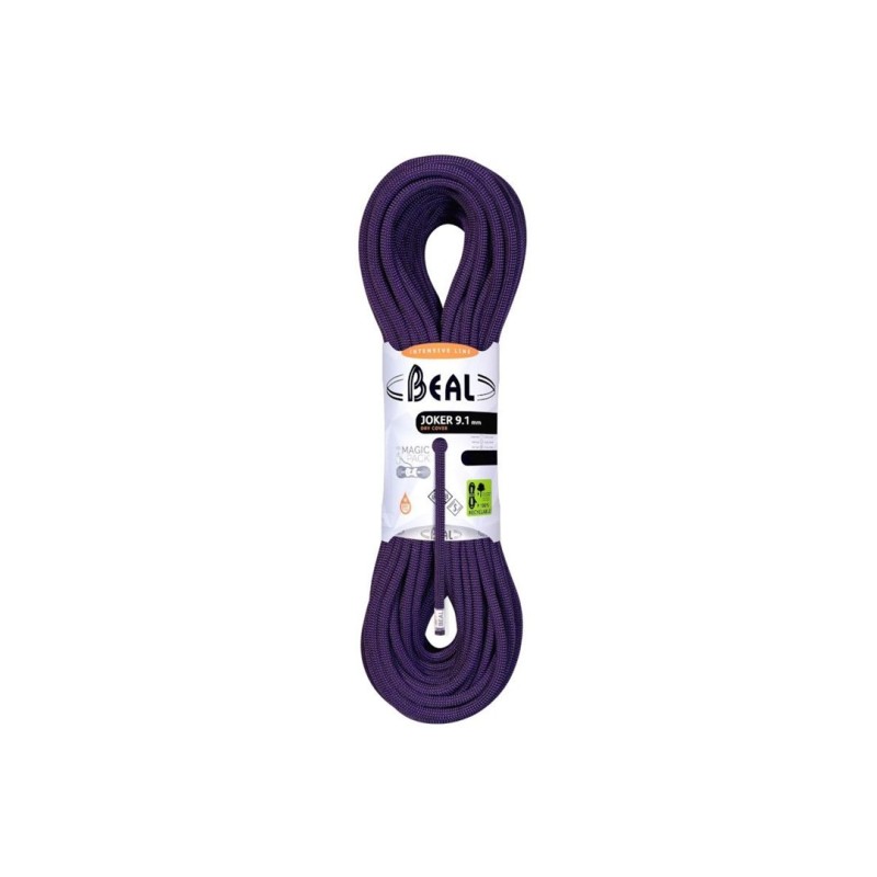 Lina dynamiczna joker unicore 9,1mm 60m dry-purple BEAL