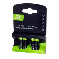 GREEN CELL AKUMULATORKI PALUSZKI 4X AAA R3 950MAH